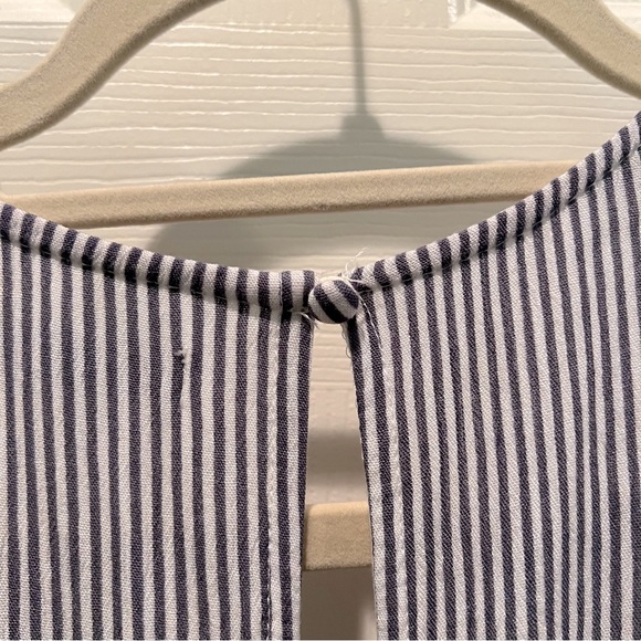 Abercrombie Blue Strip Wrap-Front Romper Size M - Picture 4 of 7